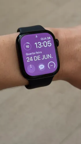 Apple Watch Series 10 GPS Preto 42mm Bateria 100%