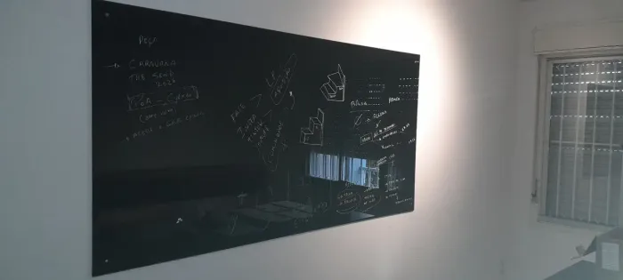 Painel de parede de vidro pteto..para escrever...2 x 1 mt...30 kgr