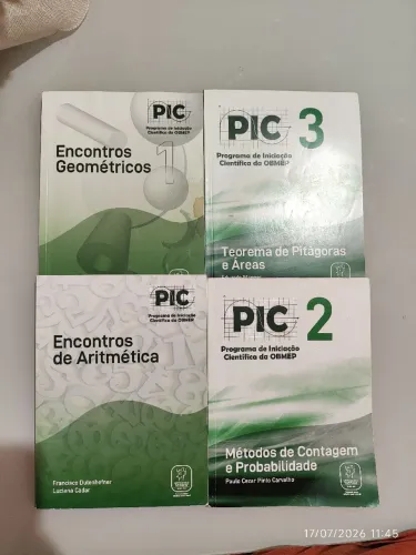 Kit 4 Apostilas PIC OBMEP