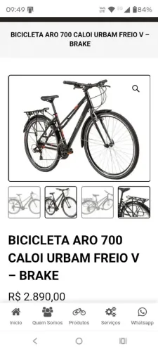Bicicleta Caloi Urbana aro 700