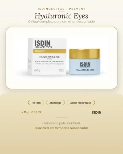Creme para contorno dos olhos Isdin 