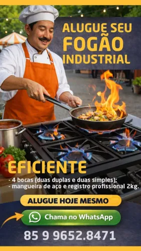 Aluguel de fogão industrial em Fortaleza