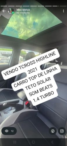 Imagem de Volkswagen T-Cross Highline 1.4 TSI Flex 16V 5P AUT 2021