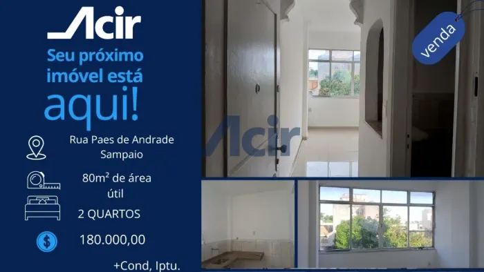 ACIR ADMINISTRADORA - APARTAMENTO 2 QUARTOS REFORMADO- R$180.000,00