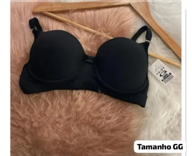 Sutiã Preto Com Bojo GG