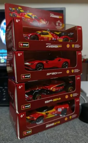 Coleção Miniatura Ferrari Shell Burago