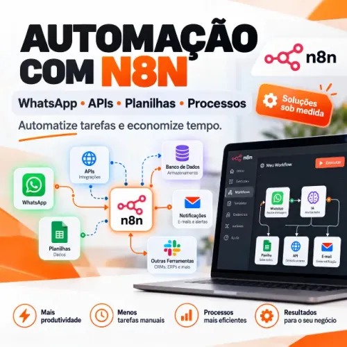 Automação de Processos com n8n | WhatsApp, APIs e Sistemas