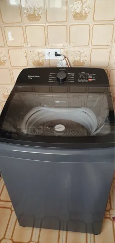Lavadora de Roupas Brastemp cinza platinum 12kg