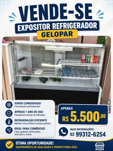 EXPOSITOR REFRIGERADO - PRONTO PARA USO