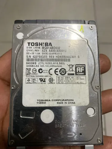 HD Toshiba MQ01ABD032 320 GB para Notebook ? Saudável