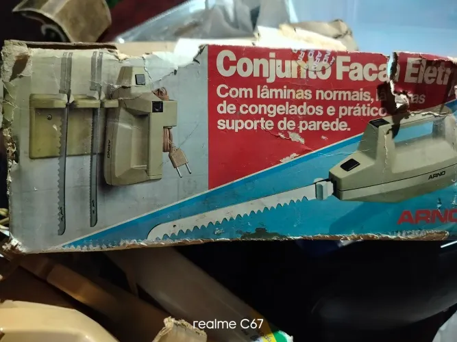 Conjunto de faca elétrica vintage