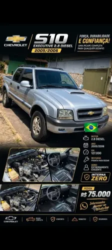 Chevrolet S10 Pick-up Exec. 2.8 4X4 CD TB Int.dies 2006