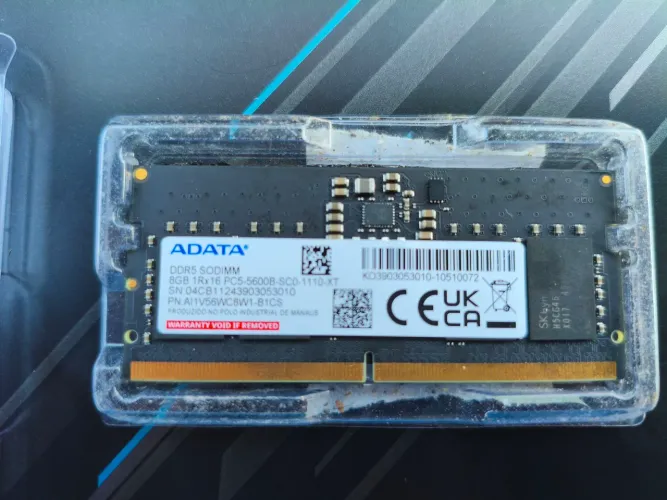 Memória ram ddr5 de 8 gb para notebook com 5600 mhz