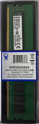 MEMÓRIA DDR4 8GB 3200MHZ KINGSTON - KVR32N22S8/8 - DESKTOP