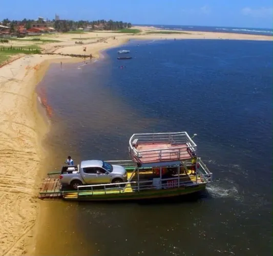 Balsa em Barra do cunhaú