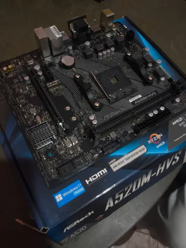 Placa mãe asrock a520m-hvs