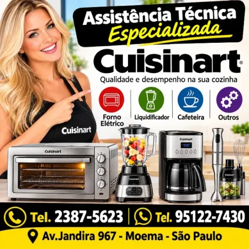 Assistência Técnica Cuisinart  -  Forno elétrico  - Adega - Cafeteira  - e Outros 