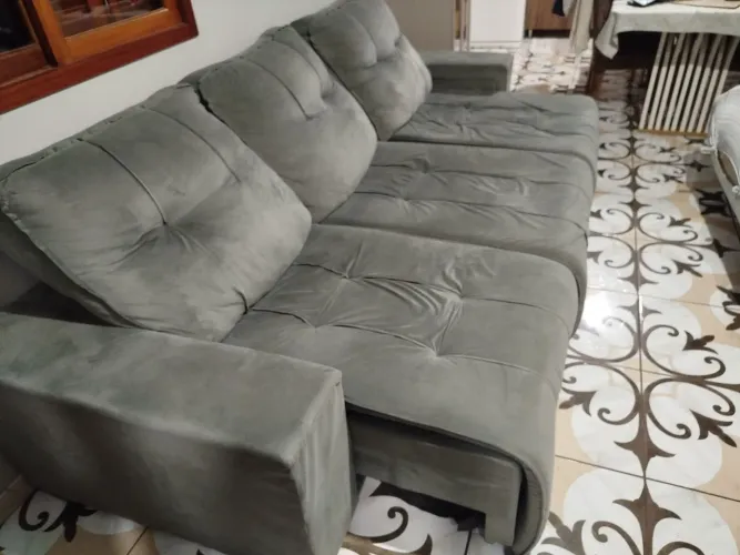 Sofá retrátil e reclinável 2.90m