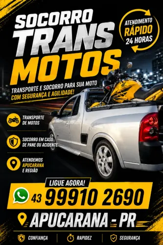 auto socorro e transporte motos 24 hrs