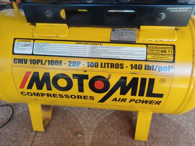 Compressor AIR POWER 100Litros 140 lbf