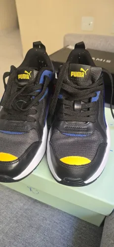 Tênis Puma X-Ray Game BDP Masculino Preto, Azul e Amarelo - Tamanho 39