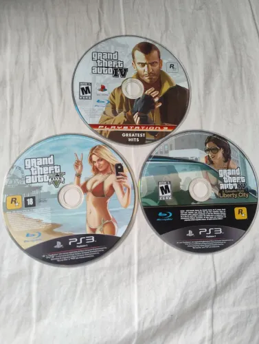 Collection Grand Theft Auto Liberty City IV/V rockstar games blu-ray disc PS3 Playstation