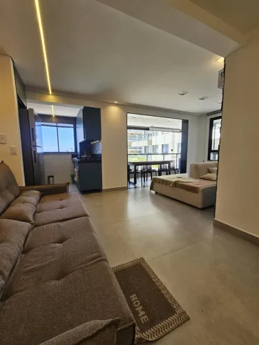 Apartamento mobiliado com vista para o mar