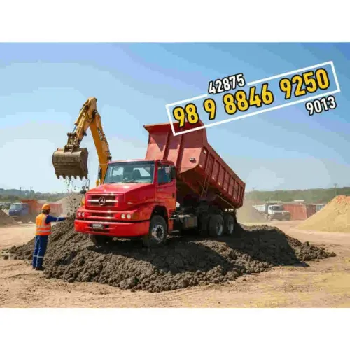 Terra preta, barro e areia em São Luís e região. Disk Carrada agora pela manhã.