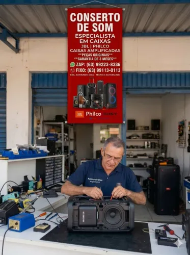 CONSERTAR SUA BOOMBOX PARTYBOX TVS CAIXA DE SOM