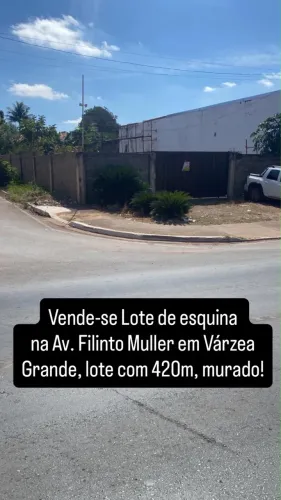 Vendo lote na avenida fillito mulher Várzea Grande