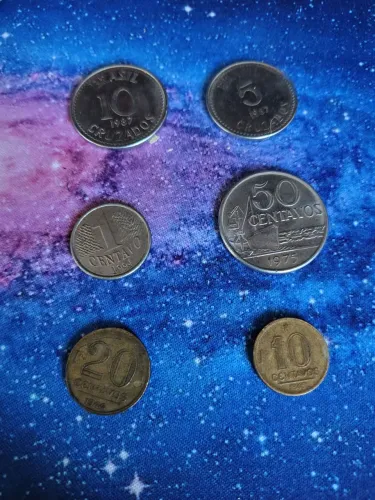 Lote monedas antigas Cruzeiro 