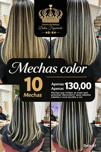 Mechas color mega hair