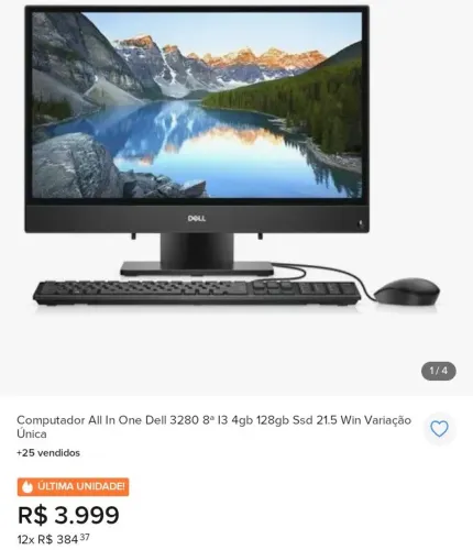 Computador de 4000 pela metade do preço. Aceito negociação