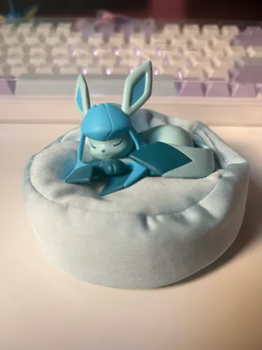 Figure Pokémon Sleeping Glaceon Eeveelution Original