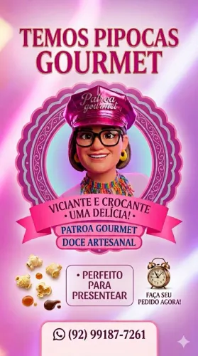 Pipoca gourmet