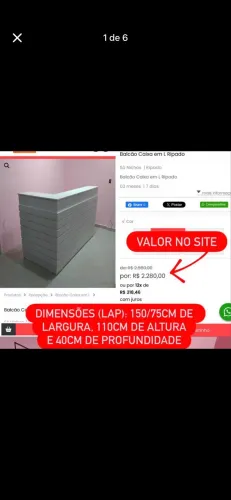 BALCÃO PLANEJADO ATENDIMENTO