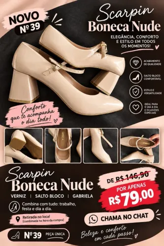 Scarpyn Nude Boneca