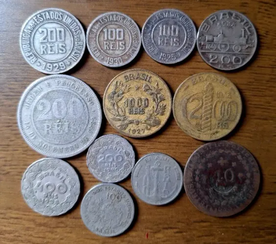 VENDO MOEDAS & CÉDULAS REIS/CRUZEIRO/CRUZADOS. UBERABA MG