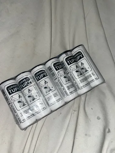 Kit 6 Tintol Corante Tupy Preto para tinta para Roupas 45g