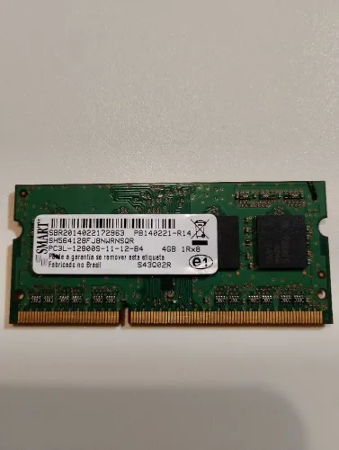 Memória notebook DDR3 4GB so-dimm, pc3l-12800s de 1600mhz