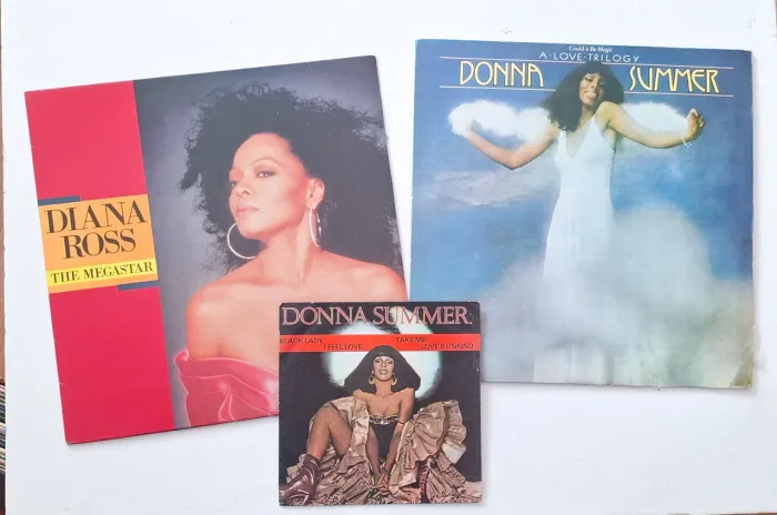 Lote lps disco vinil diana ross donna summer