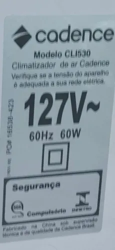 Climatizador de ar Cadence seminovo