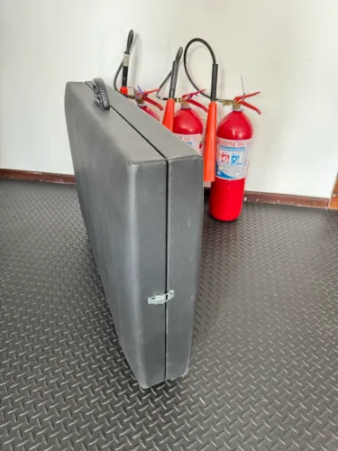 Maca dobrável com escada