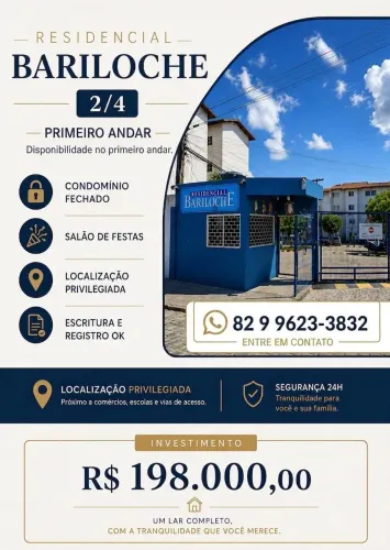 VENDO CONDOMÍNIO BARILOCHE 1 ANDAR