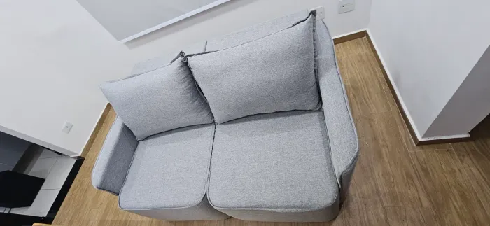 Sofá Retrátil Estofart Moon 160cm Cinza para retirada