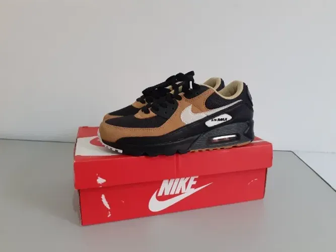 Tênis Nike Air Max 90 Preto/Caramelo/Branco 39 Original
