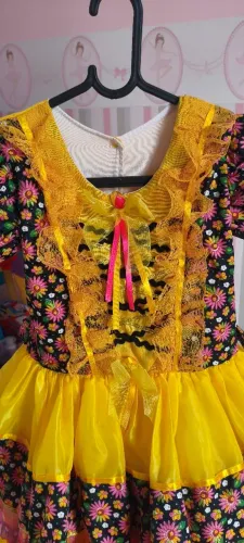 Vestido Festa Junina 5-7 Anos
