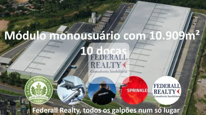 Aluguel de galpão no Condomínio logísticos Betim.