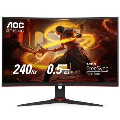 MONITOR GAMER AOC LEGEND 27" 240HZ 0.5MS CURVO C27G2ZE NOVO LACRADO!