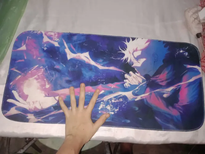 Mousepad Gamer Jujutsu Kaisen - Satoru Gojo (Com Costura nas Bordas)